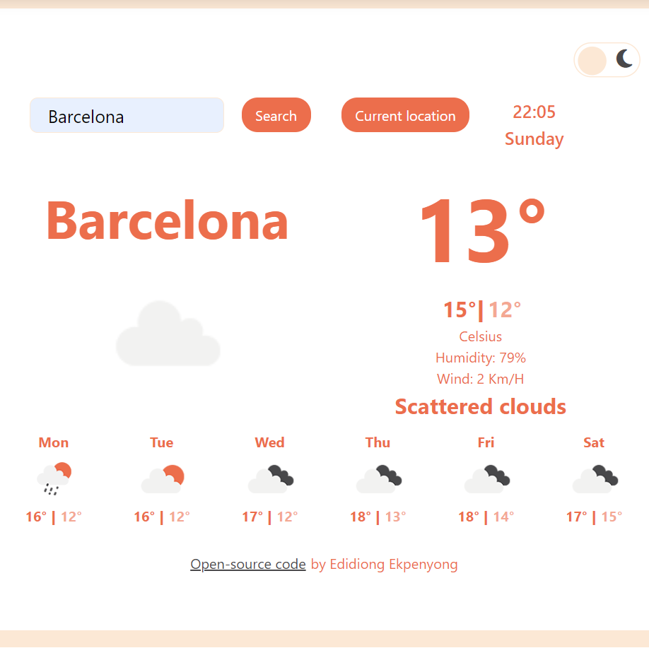 Weather App screenshot